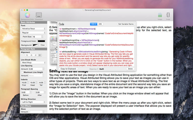 Visual Attributed String 2.4 Mac 破解版 - 属性字符串生成工具
