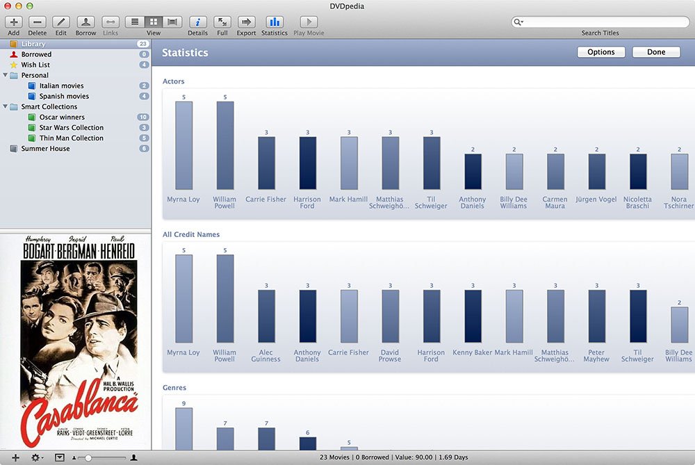 DVDpedia 6.1.0 Mac 破解版 DVD电影收藏管理器