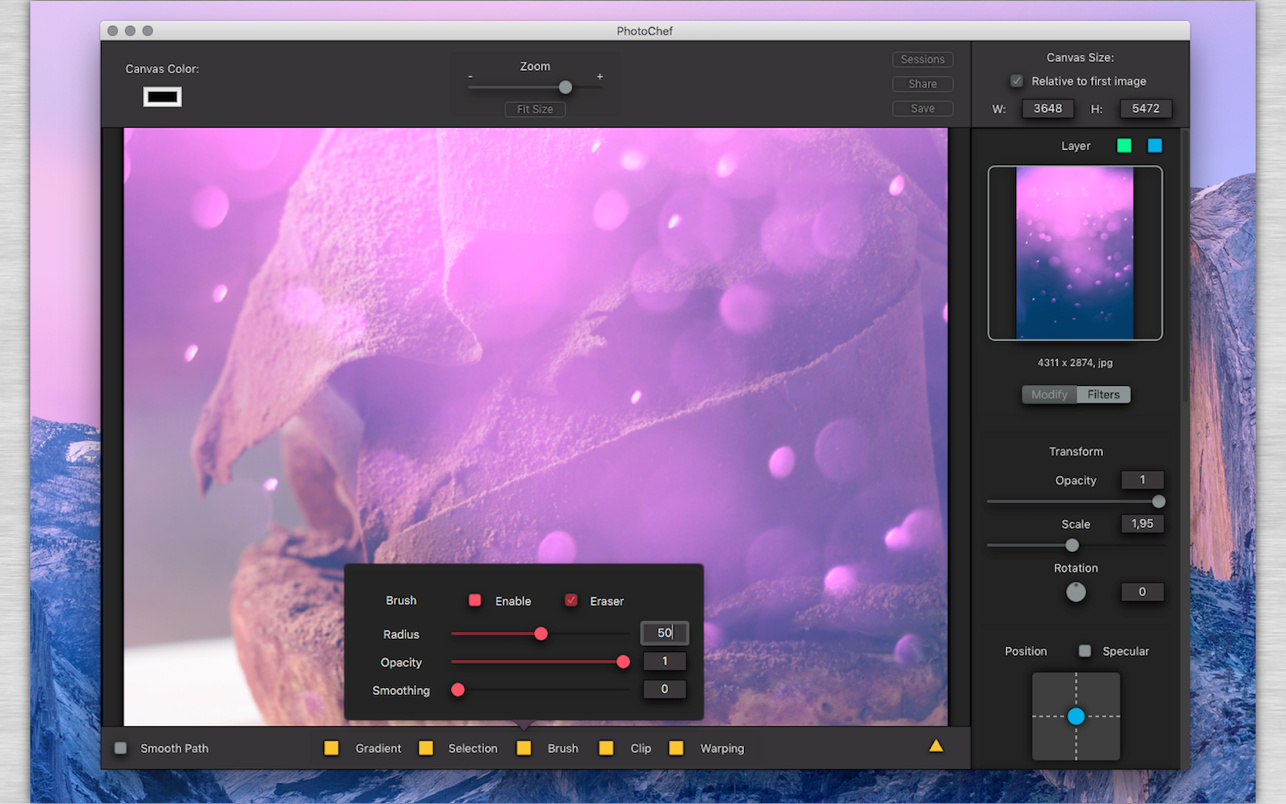 PhotoChef 1.2 Mac 破解版 图片处理软件
