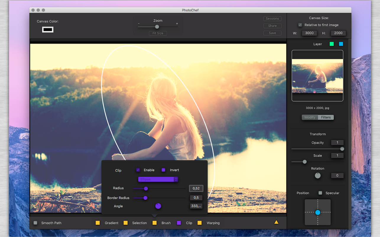PhotoChef 1.2 Mac 破解版 图片处理软件