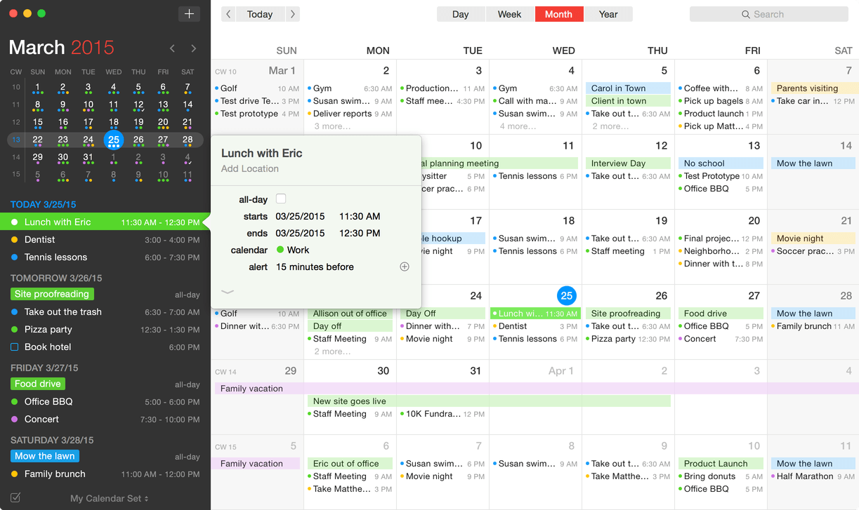 Fantastical 2.5.16 Mac 破解版 最强大的日历工具