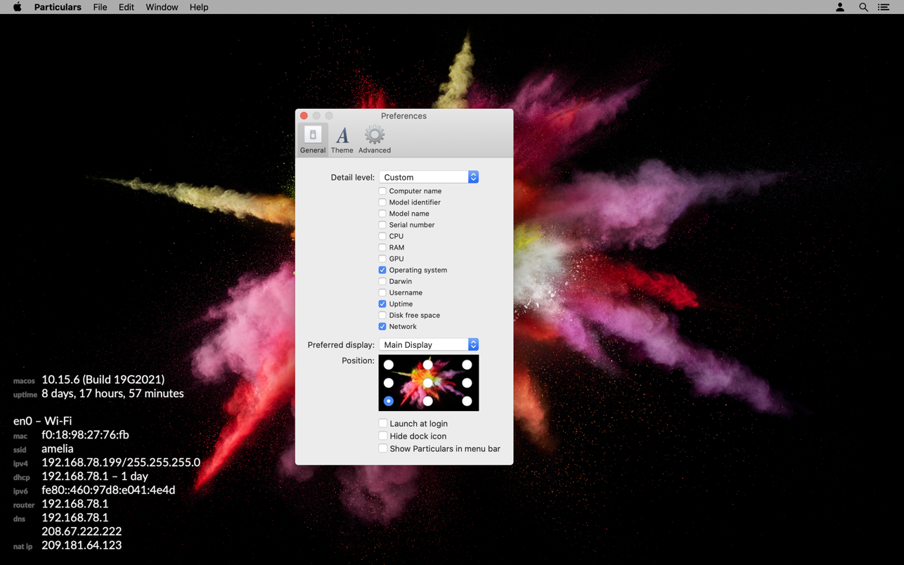Particulars 34 Mac 破解版 Mac系统信息查看器