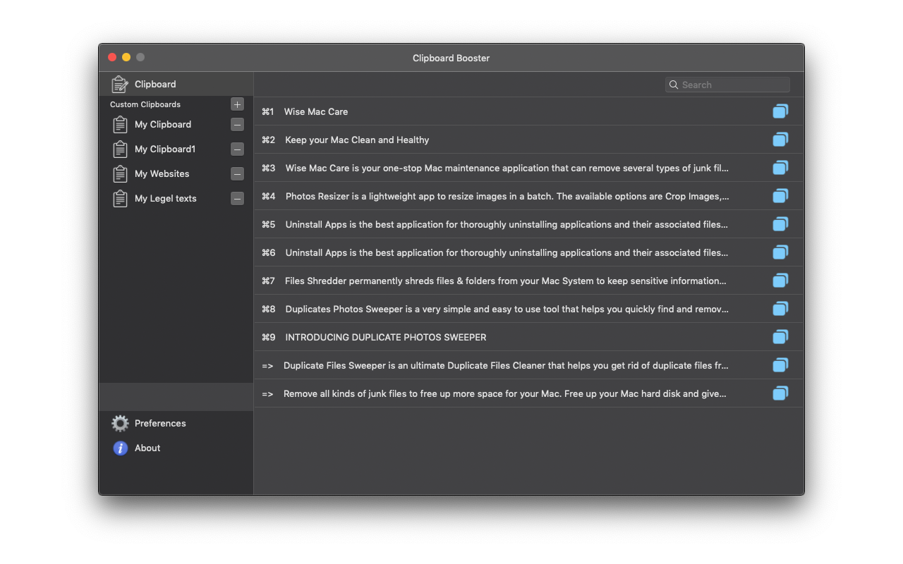 Clipboard Booster 1.8 Mac 破解版 好用的剪贴板增强工具