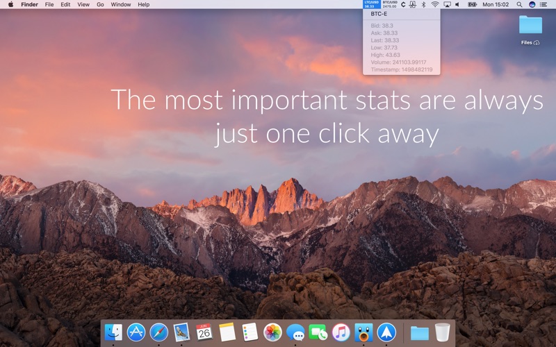 Cryptey for Mac 1.9.2 激活版 - 比特币行情跟踪