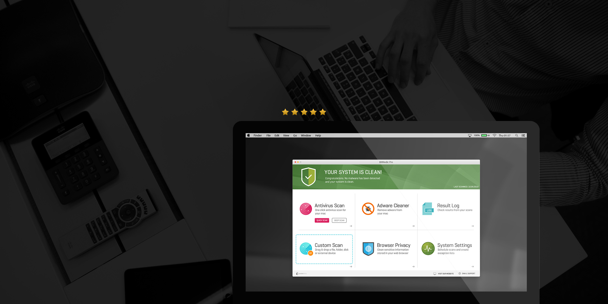 BitMedic AntiVirus Security 3.1.3 Mac 破解版 广告软件恶意软件查杀工具