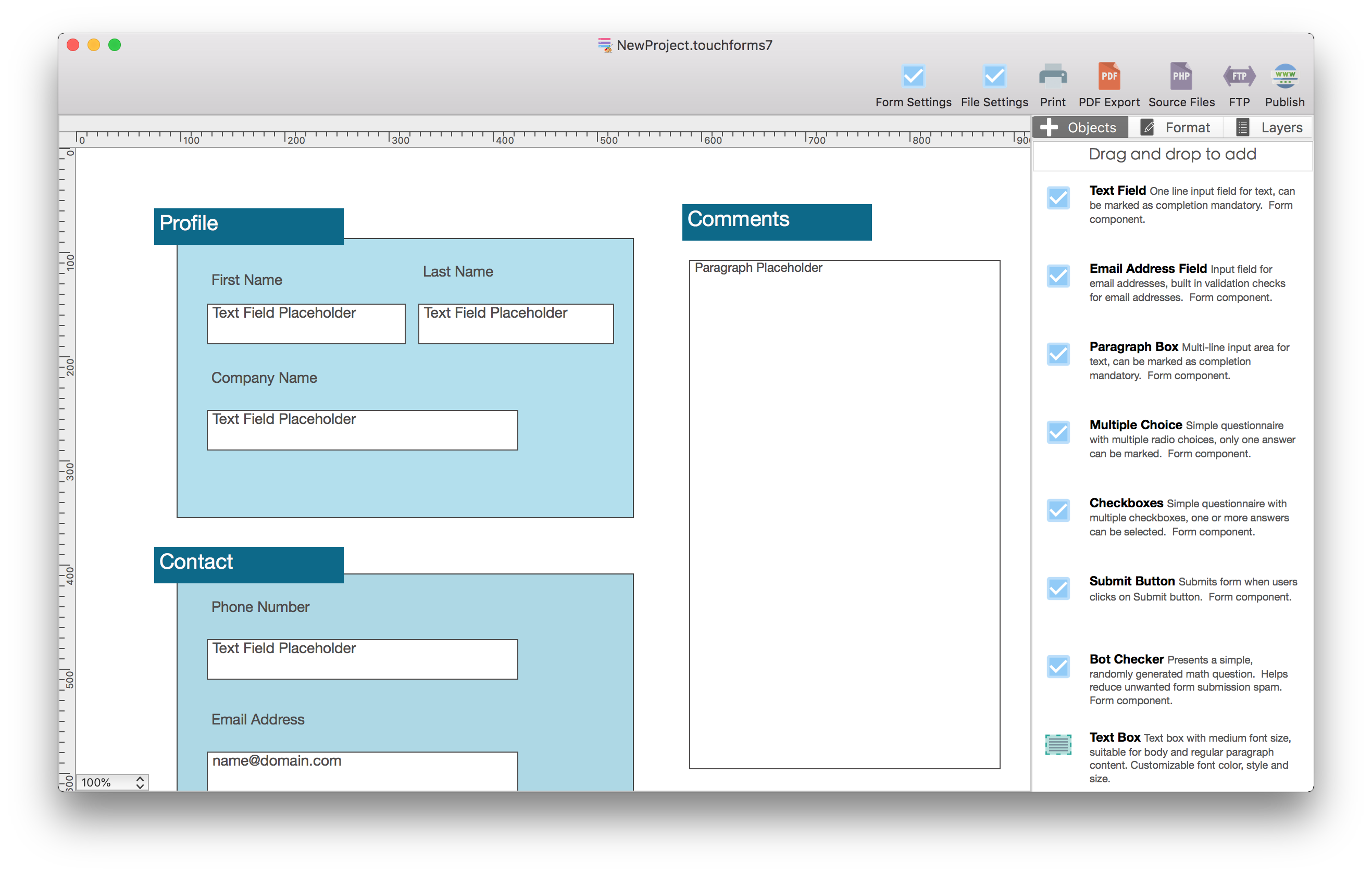 Touch Forms pro 7 for Mac 7.40.3 破解版 - 网页表单生成器
