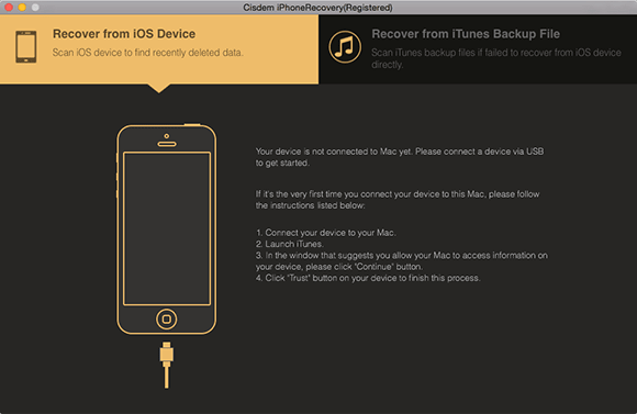 Cisdem iPhone Recovery Mac 破解版 iPhone数据恢复软件
