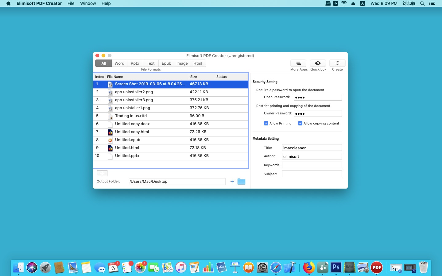 Elimisoft PDF Creator 1.0.0 Mac 破解版 多格式文档PDF创建工具