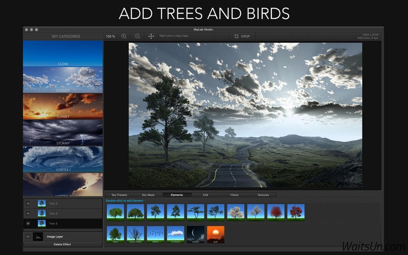 SkyLab Studio 2.5 Mac 破解版 - 优秀的天空白云图片特效工具