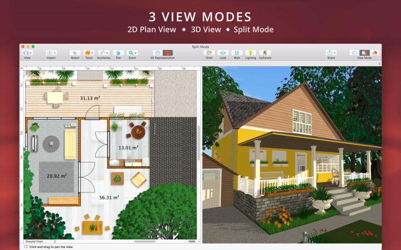 Live Home 3D for Mac 3.5.1 破解版 - 强大的3D室内设计工具