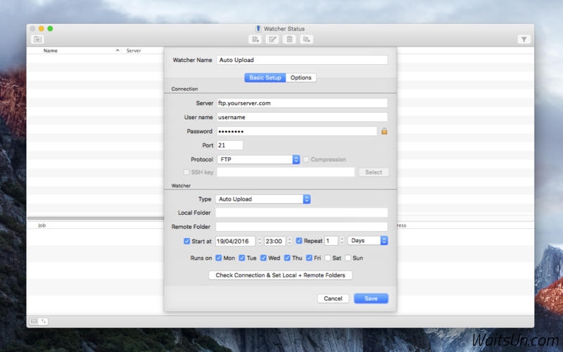Yummy FTP Watcher for Mac 3.0.9 序号版 - FTP自动上传/下载/同步工具