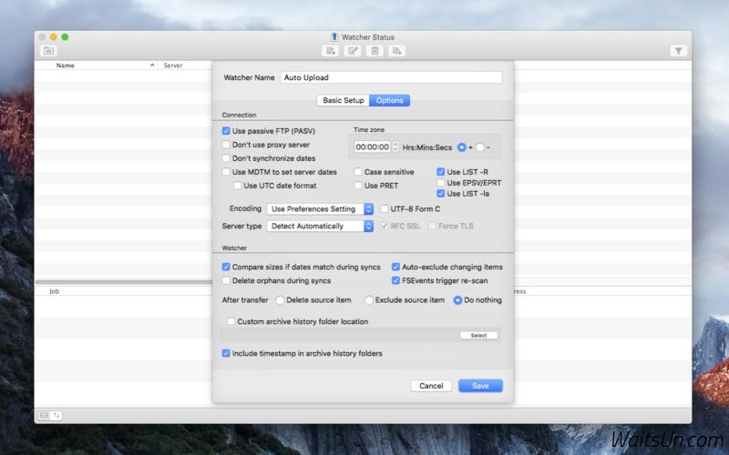 Yummy FTP Watcher for Mac 3.0.9 序号版 - FTP自动上传/下载/同步工具