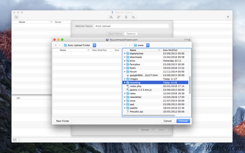 Yummy FTP Watcher for Mac 3.0.9 序号版 - FTP自动上传/下载/同步工具