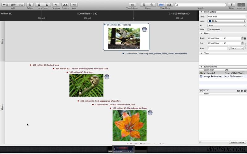 Aeon Timeline for Mac 2.3.9 破解版 - Mac上创造性思维的时间轴工具