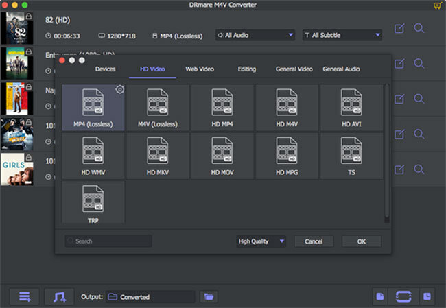 DRmare M4V Converter for Mac 2.1.5 破解版 - DRM破解器/M4V转换器