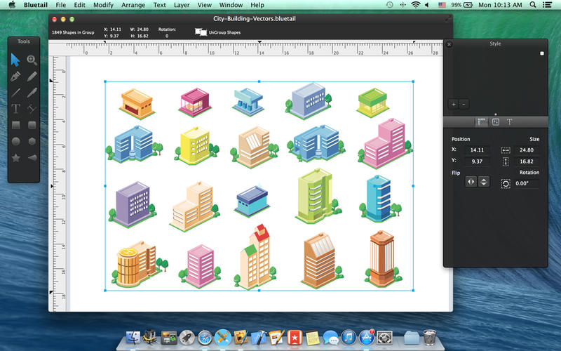 Bluetail for Mac 2.3 破解版 - 优秀的矢量绘图工具