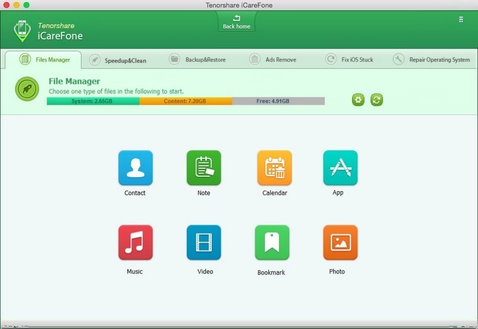 iCareFone for Mac 4.7.0.0 激活版 - iOS系统维护工具