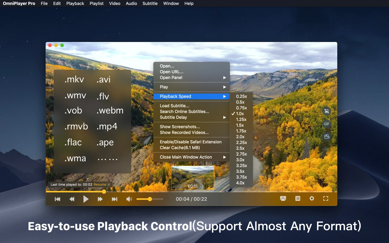 OmniPlayer Pro for Mac(全能多媒体播放器)v2.1.2中文版