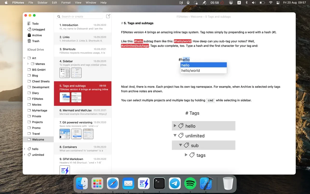 1656958753-15f0004c66d02f5.webp FSNotes 6 for mac(现代笔记管理软件)v6.4.1中文版