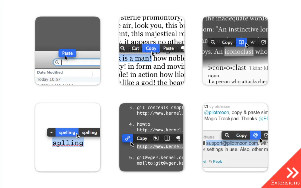 1670328767-3f7f40d15c0d46f.webp PopClip for Mac(剪切板复制粘贴工具)v2022.12中文版