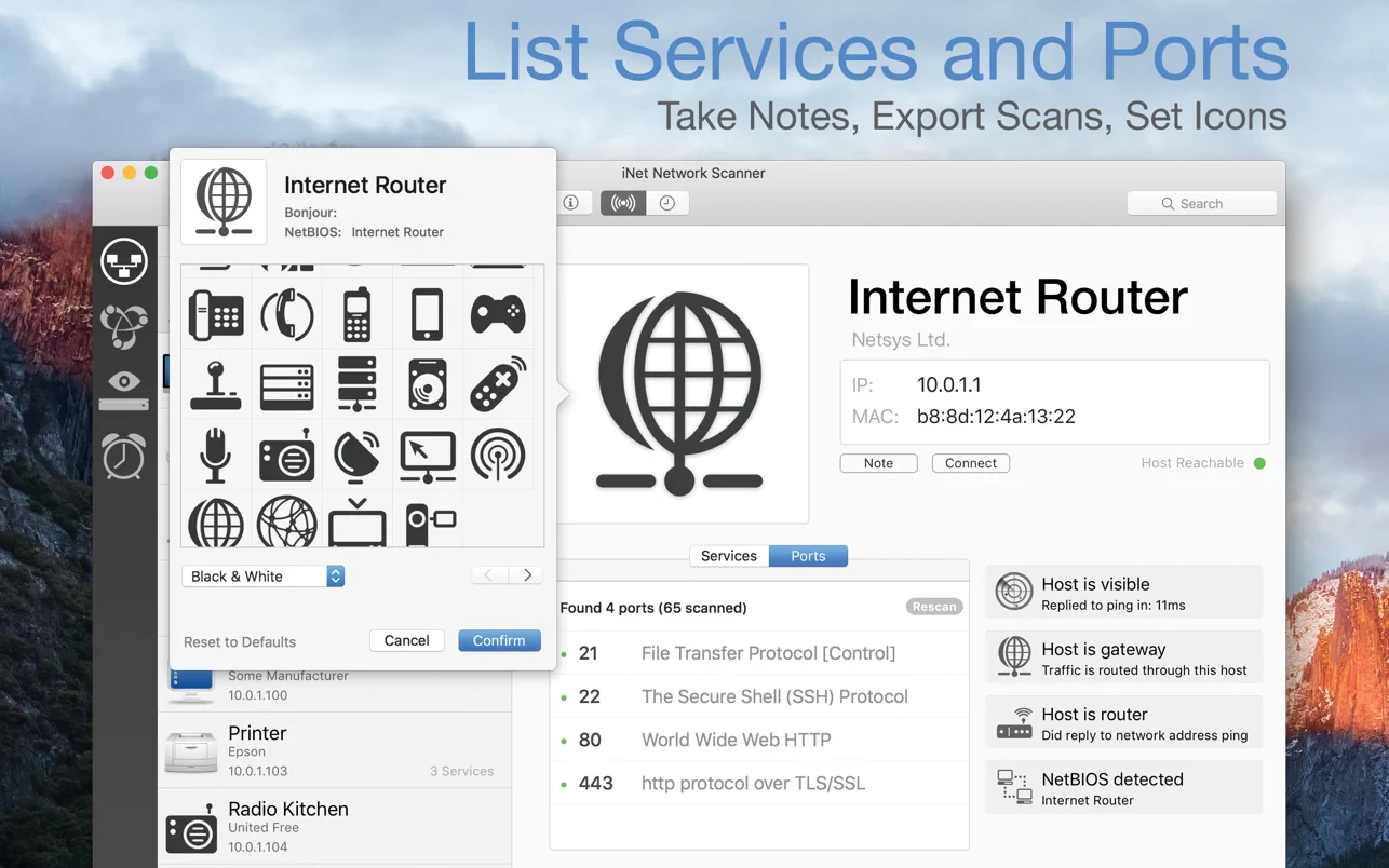 1656962992-86cd4de1744dc00.webp iNet Network Scanner for Mac(网络扫描软件)v3.0.1中文版