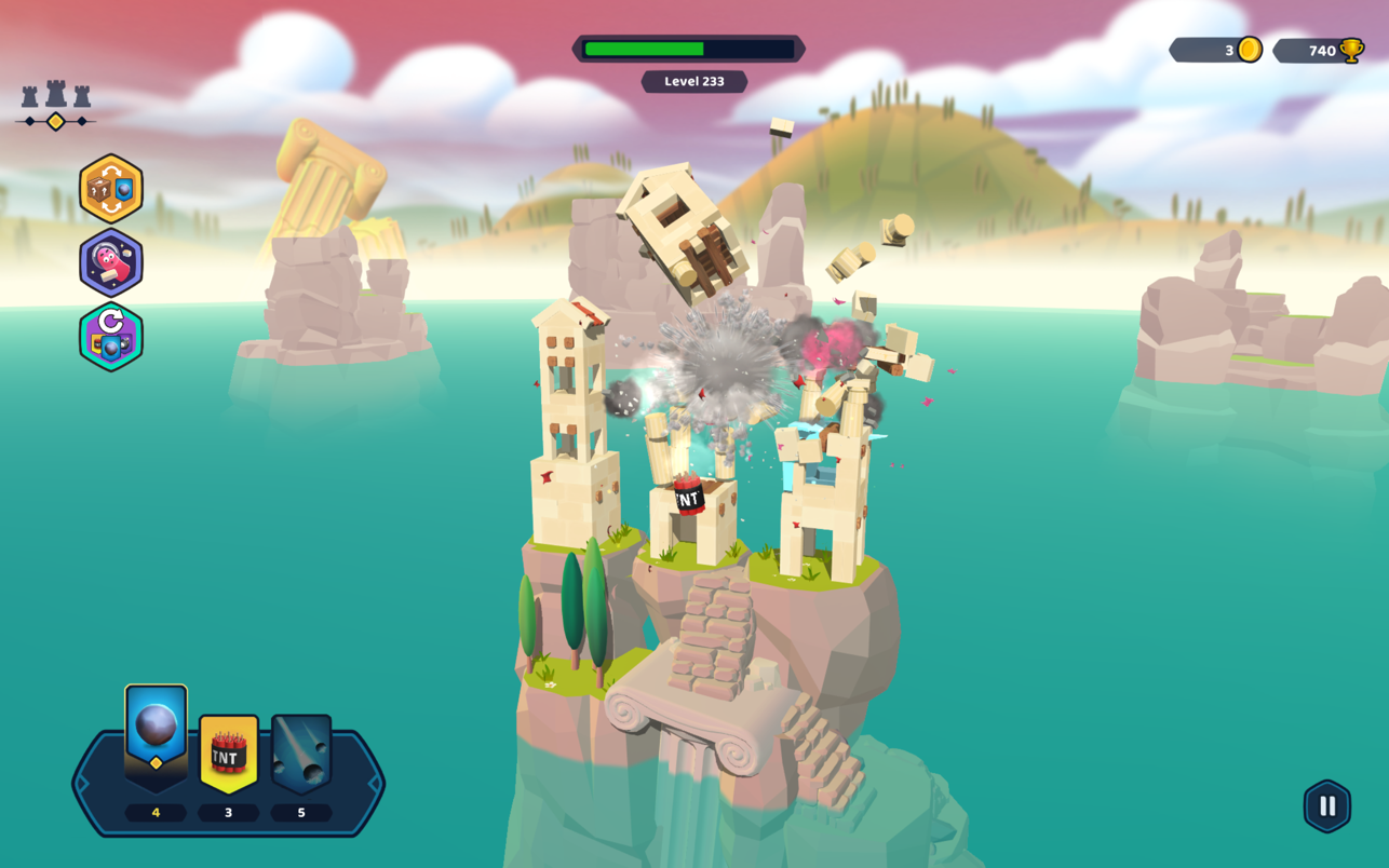 粉碎城堡 Castle Crumble for Mac 1.3.0 中文破解版 踏上冒险之旅，征服各种王国!