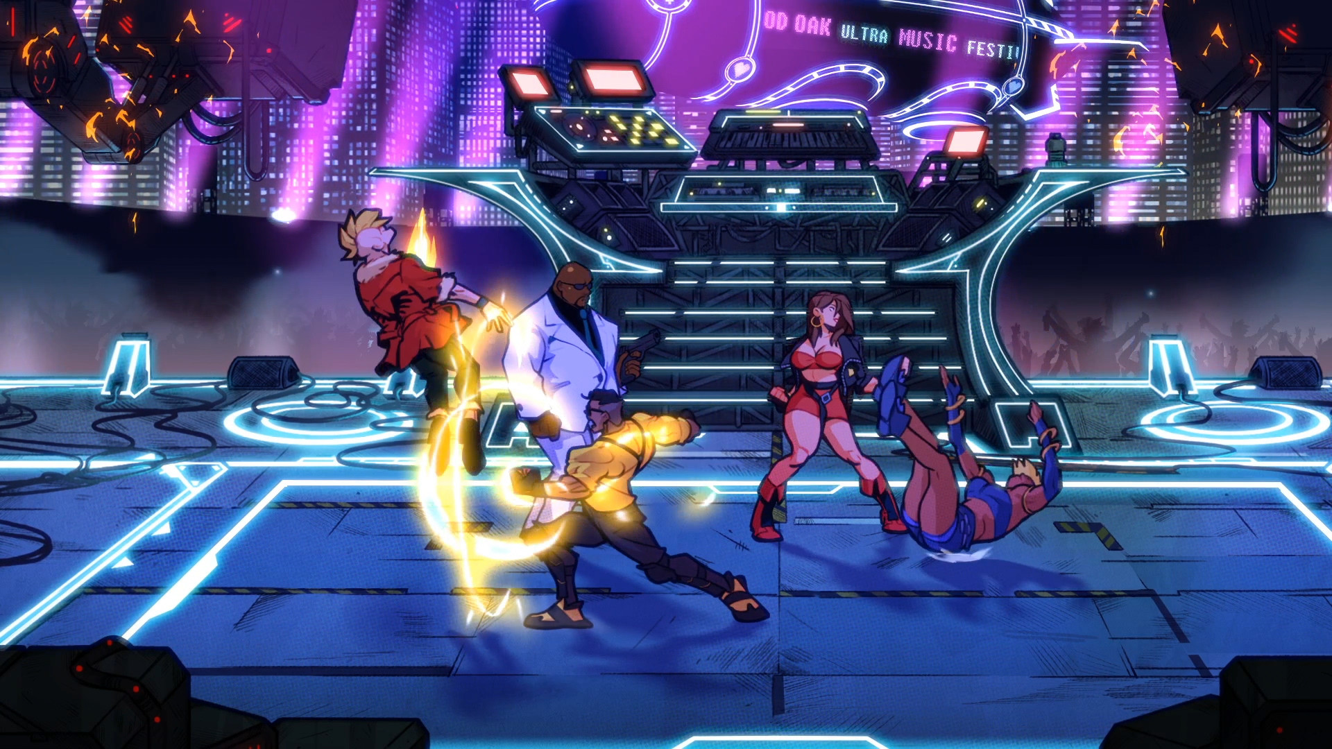怒之铁拳4 Streets of Rage 4 for Mac v07g 中文原生 经典清版动作游戏《怒之铁拳》系列的最新作