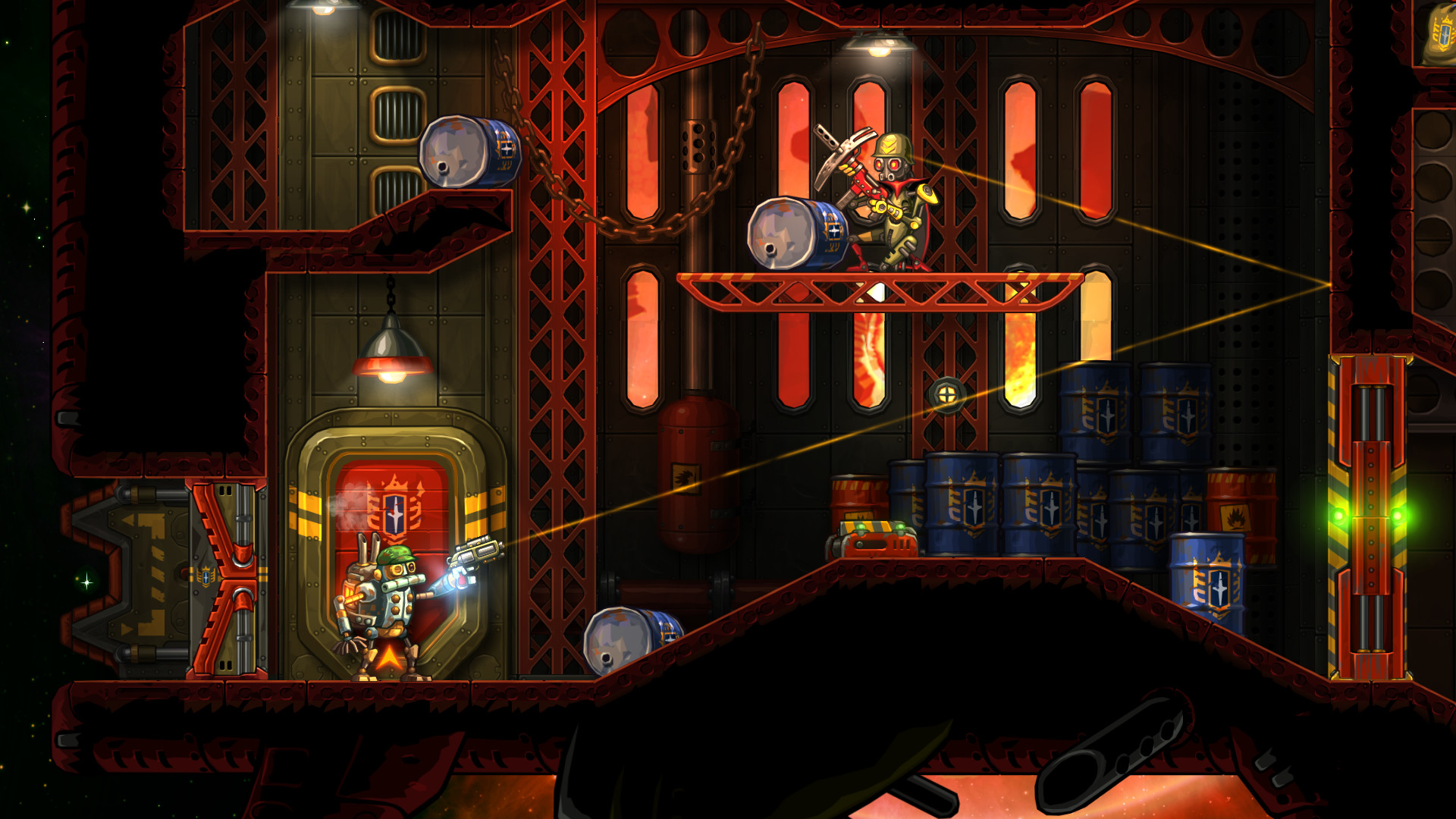 蒸汽世界：劫掠 SteamWorld Heist for Mac v2.1 中文破解版 横版回合制策略射击游戏
