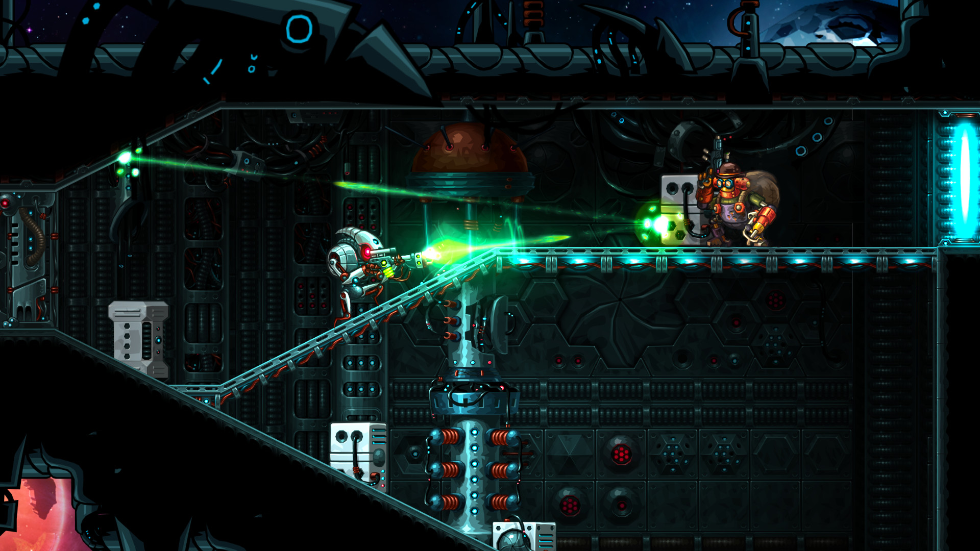 蒸汽世界：劫掠 SteamWorld Heist for Mac v2.1 中文破解版 横版回合制策略射击游戏