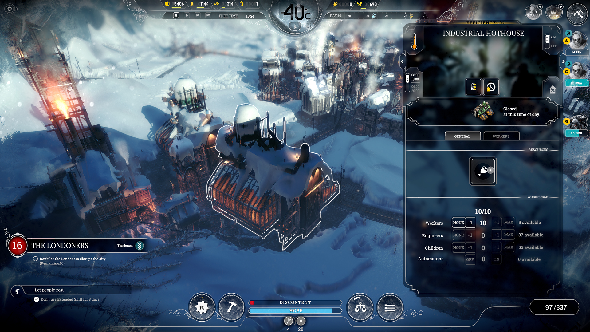 冰汽时代 Frostpunk 1.6.1 Mac 中文破解版 以社会生存为题材的游戏
