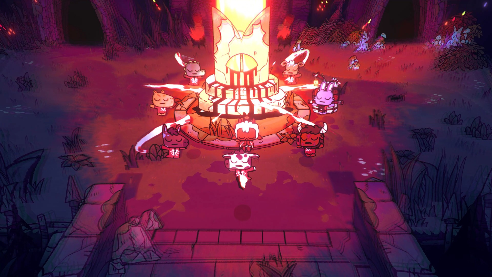 咩咩启示录 Cult of the Lamb 1.0.17 Mac 中文破解版 风格独特的动作类Rogue游戏