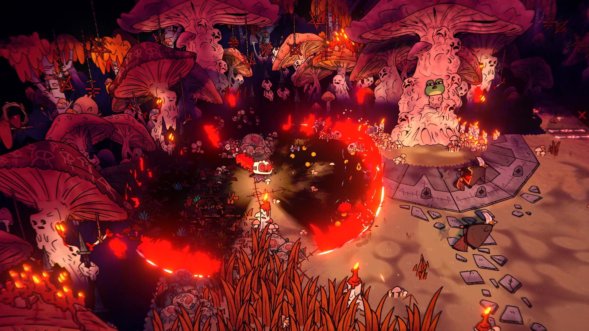 咩咩启示录 Cult of the Lamb 1.0.17 Mac 中文破解版 风格独特的动作类Rogue游戏