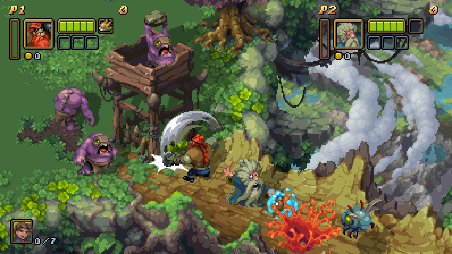 战斧 Battle Axe 1.0.1 Mac 中文破解版 浓浓复古街机味的动作冒险游戏
