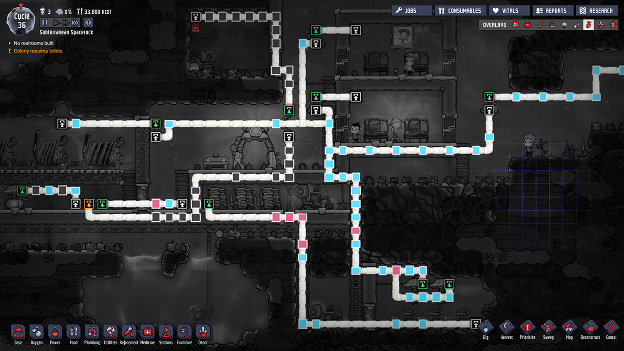 缺氧 Oxygen Not Included 1.0 Mac 破解版 太空殖民模拟生存游戏