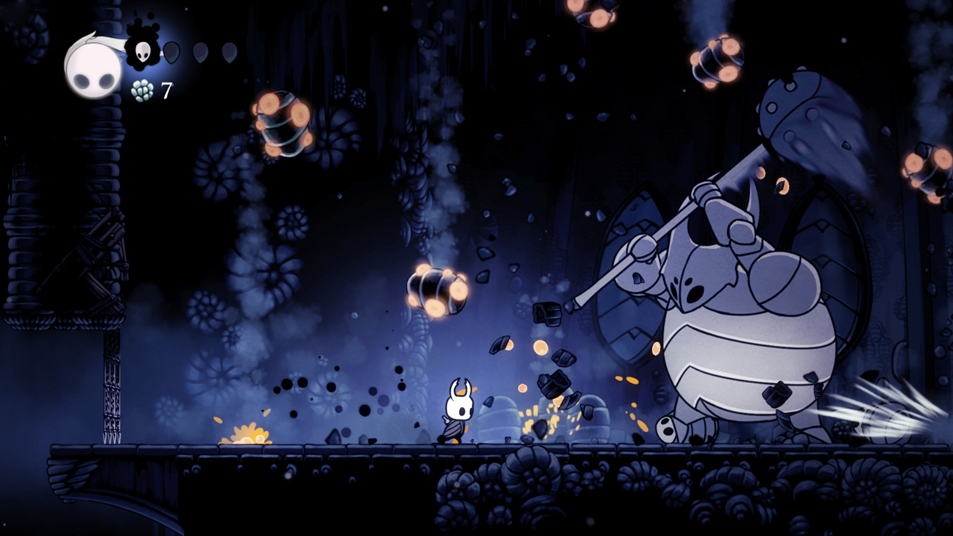 空洞骑士 Hollow Knight Lifeblood 1.5.78 Mac 破解版 用你的勇气征服深邃的王国