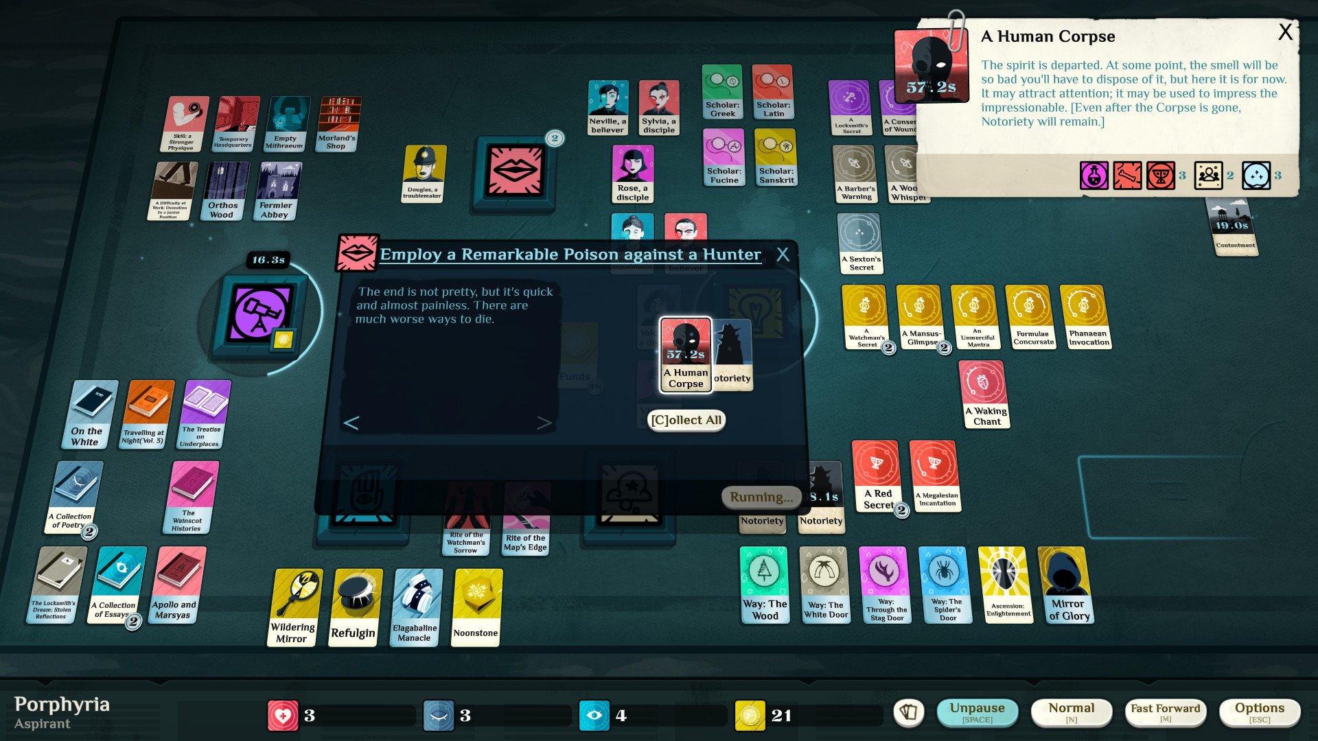 Cultist Simulator 2020.10.e.2 Mac 中文破解版 密教模拟器有关天启与渴慕的游戏