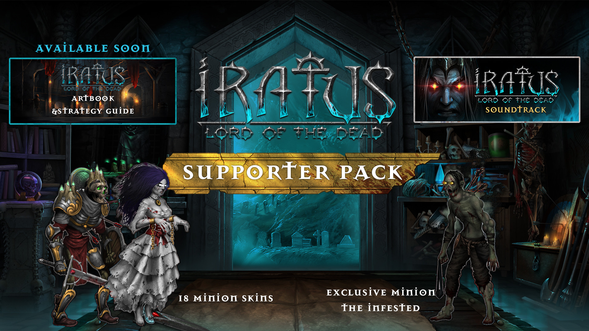 Iratus: Lord of the Dead - Supporter Pack Mac 破解版 伊拉图斯:死之主 怪物版的暗黑地牢