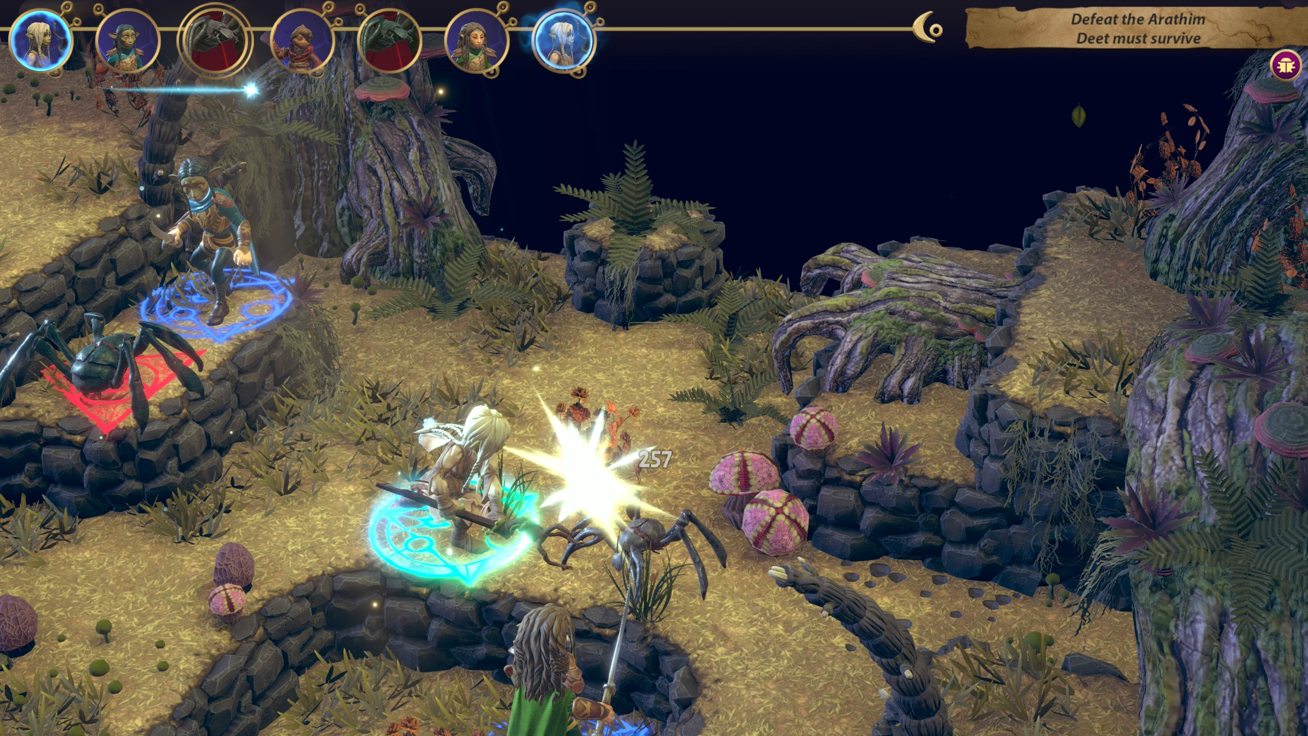 黑水晶:抗战纪元 The Dark Crystal: Age of Resistance Tactics Mac 破解版 回合制RPG战棋对局