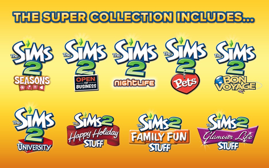 模拟人生2:终极收藏版合集 The Sims 2:Super Collection 1.2.2 Mac 破解版 模拟经营游戏