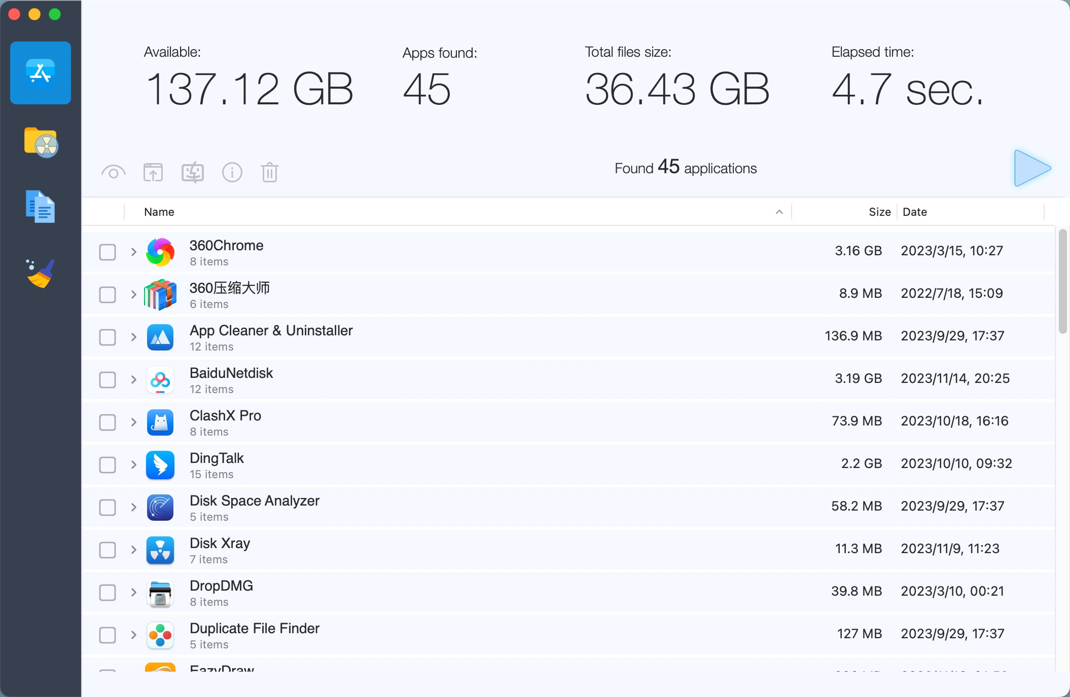 Disk Xray for mac(磁盘分析管理软件) 4.1.4 英文激活版下载
