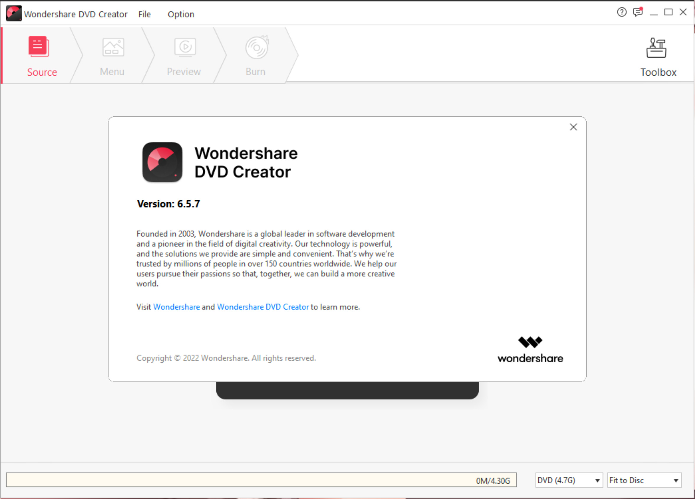 Wondershare DVD Creator(DVD光盘刻录软件) v6.5.7 英文特别版下载